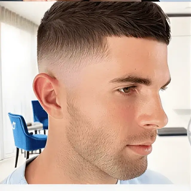 Illustration showing guard seven buzz cut length